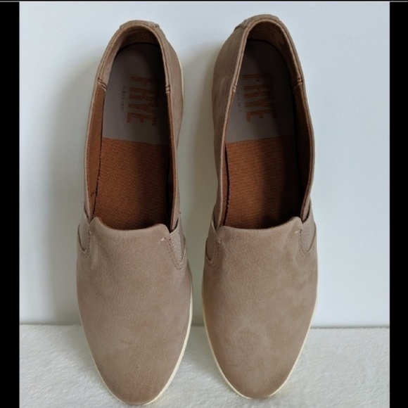 Frye Shoes - Frye Taupe Suede Slip-On Sneaker Flat 10M NWOT